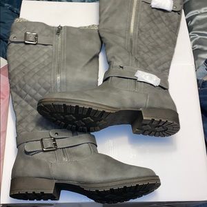 BRAND NEW GREY SOCK BOOTS